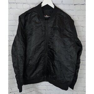 SOUTHPOLE Flight Jacket Men’s Black Full Zip Quilted Lining MA-1 Bomber Coat XXL